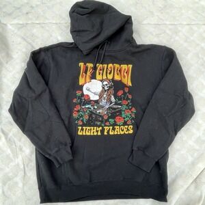 EDM DJ LP Giobbi Black Light Places Tour 2023 XL X-Large Hoodie Sweater Pullover